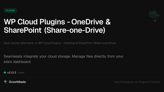WP Cloud Plugins - OneDrive & SharePoint (Share-one-Drive)