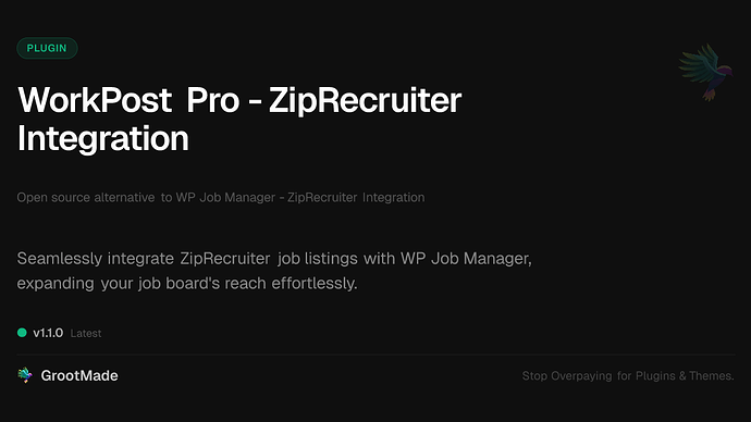 WorkPost Pro - ZipRecruiter Integration