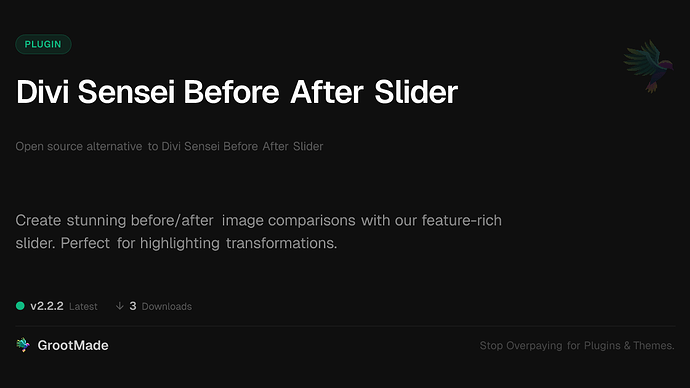Divi Sensei Before After Slider