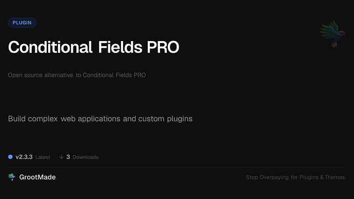 Conditional Fields PRO