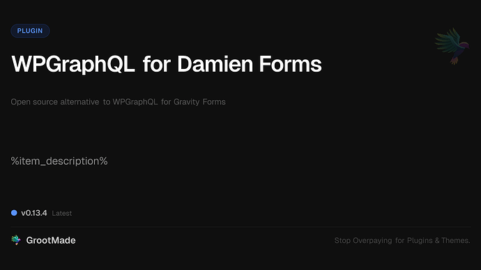 WPGraphQL for Damien Forms