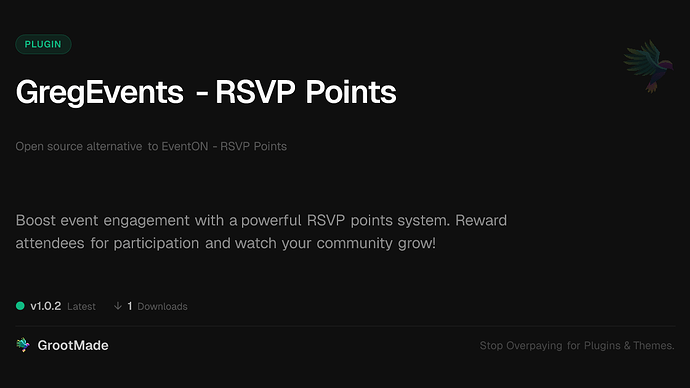 GregEvents - RSVP Points
