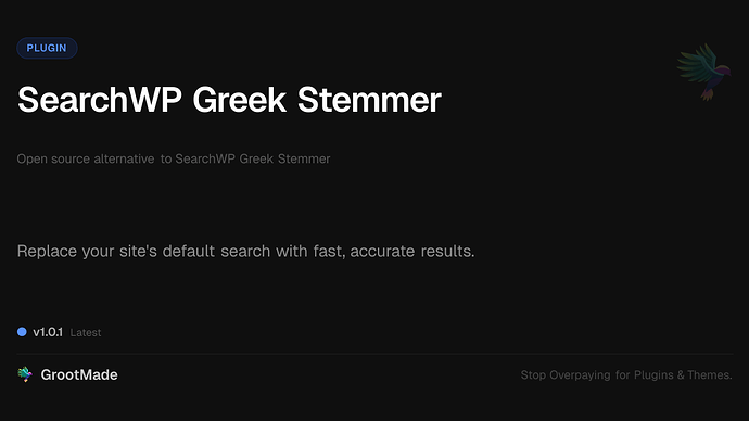SearchWP Greek Stemmer
