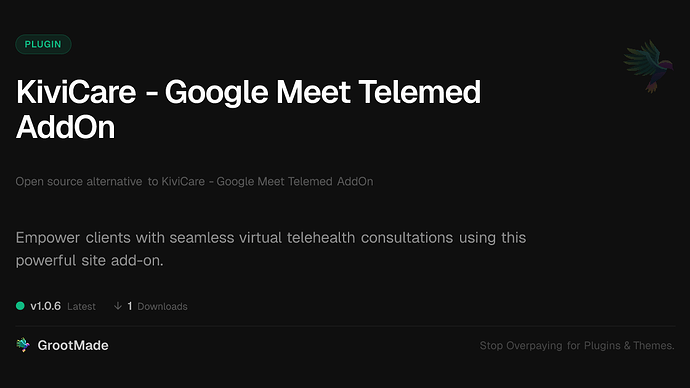 KiviCare - Google Meet Telemed AddOn