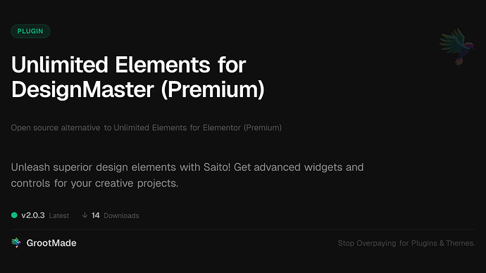 Unlimited Elements for DesignMaster (Premium)