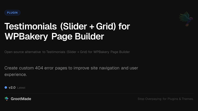 Testimonials (Slider + Grid) for WPBakery Page Builder