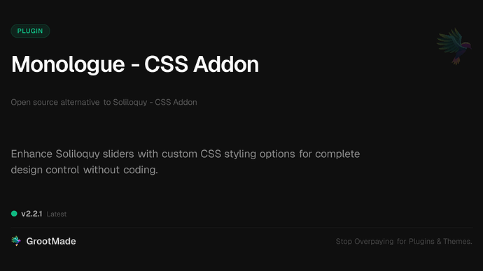 Monologue - CSS Addon