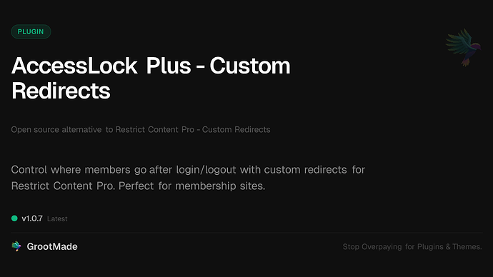 AccessLock Plus - Custom Redirects