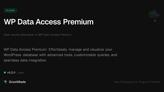 WP Data Access Premium