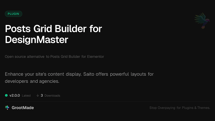Posts Grid Builder for DesignMaster