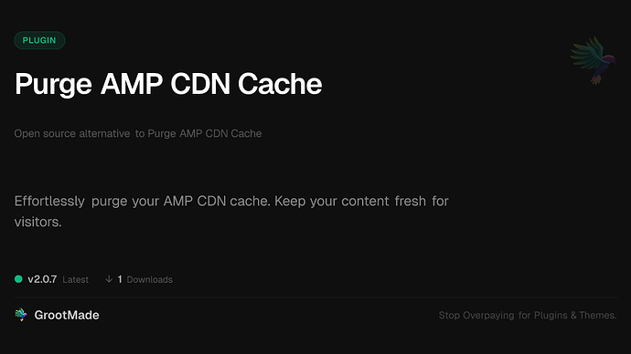 Purge AMP CDN Cache