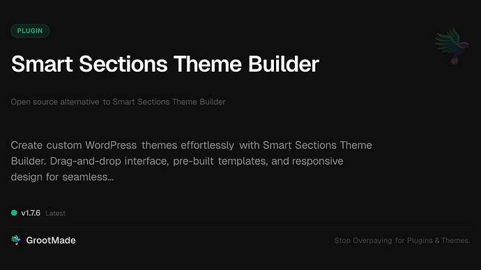 Smart Sections Theme Builder