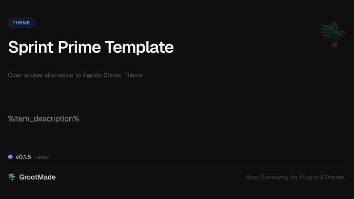 Sprint Prime Template