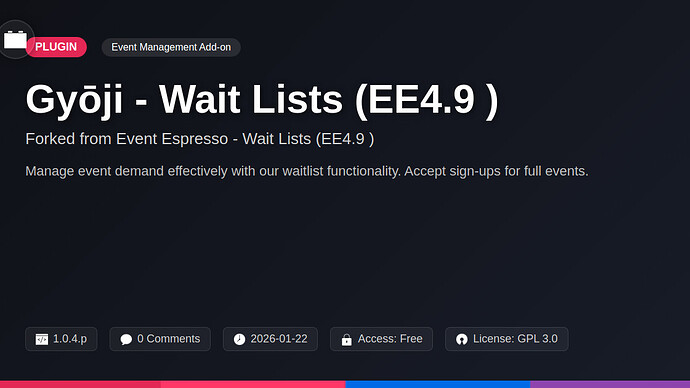 Event Espresso - Wait Lists (EE4.9+)