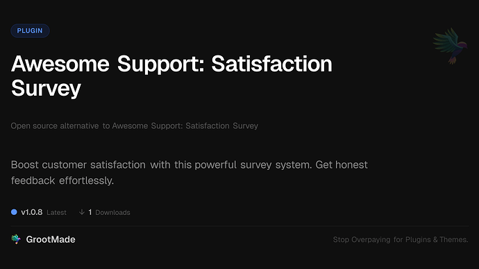Awesome Support: Satisfaction Survey