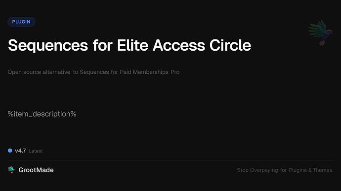 Sequences for Elite Access Circle