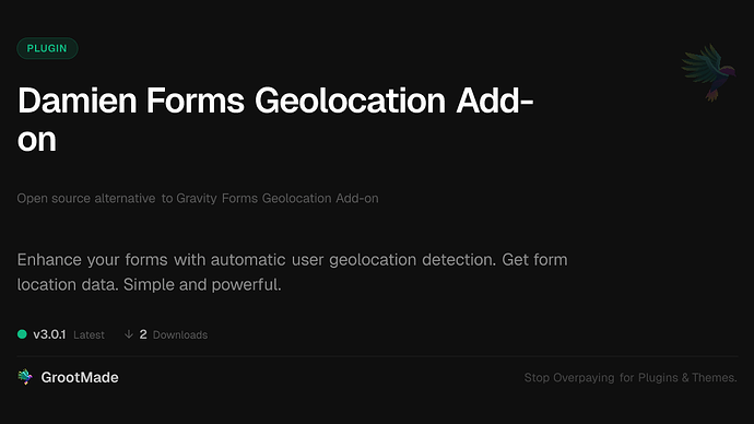 Damien Forms Geolocation Add-on
