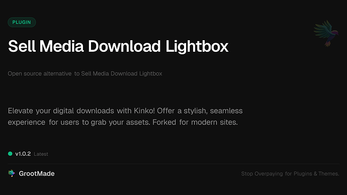 Sell Media Download Lightbox