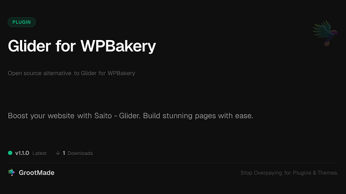Glider for WPBakery