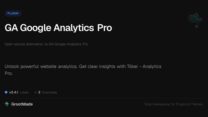 GA Google Analytics Pro