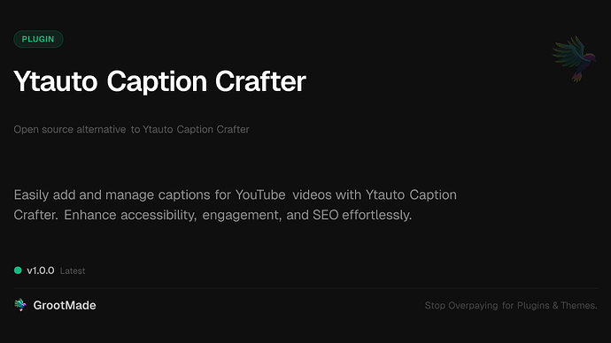 Ytauto Caption Crafter