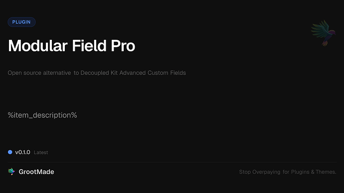 Modular Field Pro