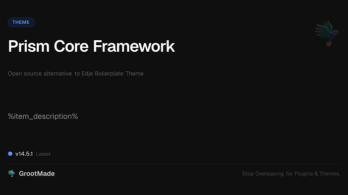 Prism Core Framework
