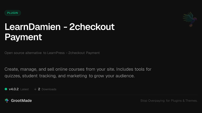 LearnDamien - 2checkout Payment