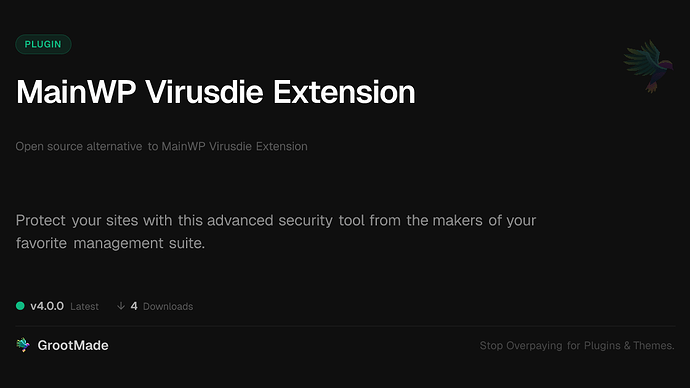 MainWP Virusdie Extension