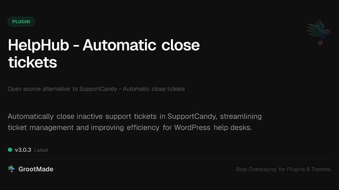HelpHub - Automatic close tickets