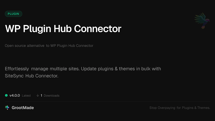 WP Plugin Hub Connector