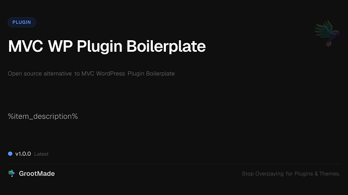 MVC WP Plugin Boilerplate