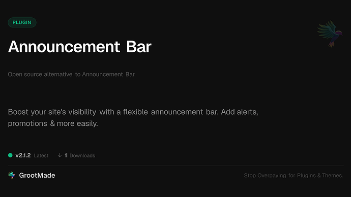 Announcement Bar