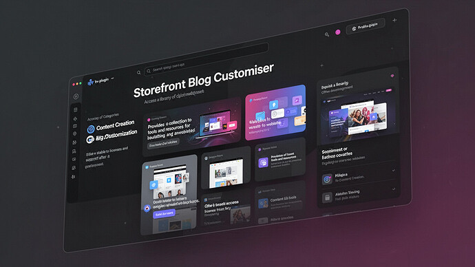 Storefront Blog Customiser