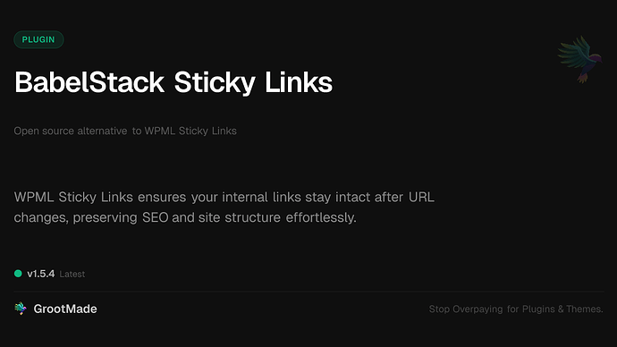 BabelStack Sticky Links