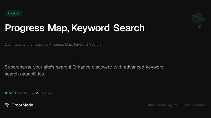 Progress Map, Keyword Search