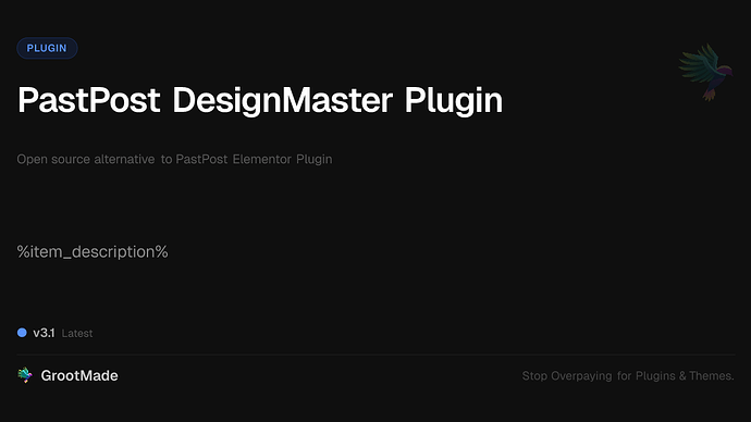 PastPost DesignMaster Plugin