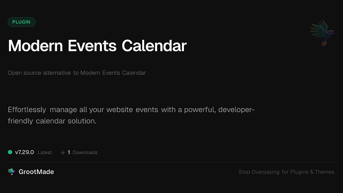 Modern Events Calendar