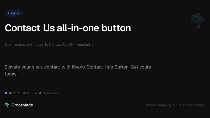Contact Us all-in-one button