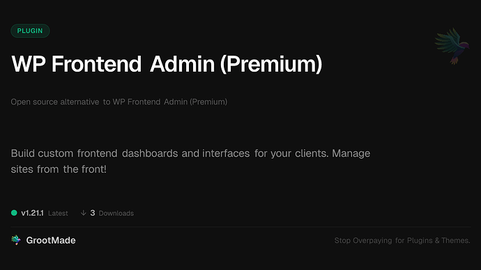 WP Frontend Admin (Premium)