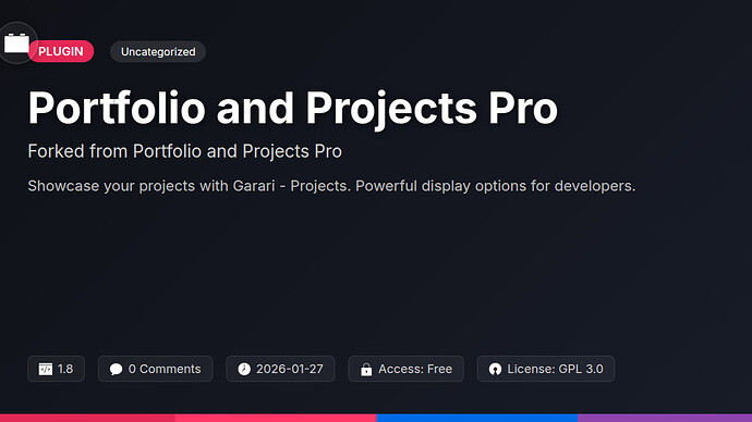 Portfolio and Projects Pro