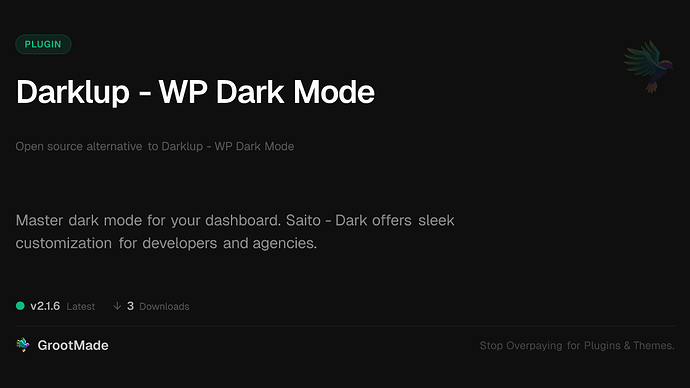Darklup - WP Dark Mode