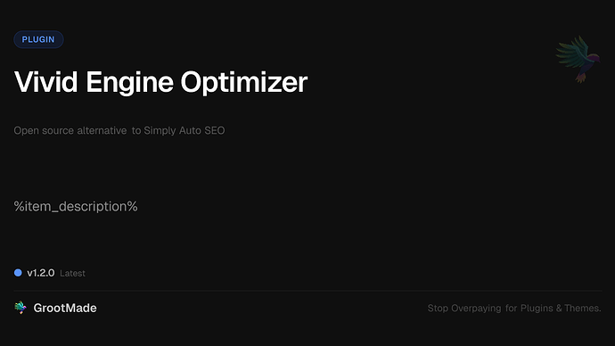 Vivid Engine Optimizer