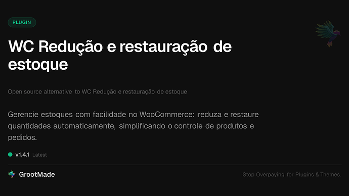 WC Redução e restauração de estoque
