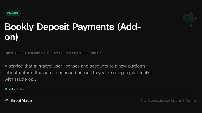 Bookly Deposit Payments (Add-on)