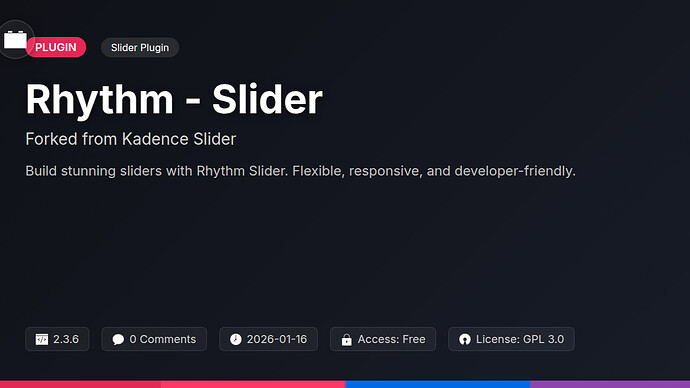Kadence Slider
