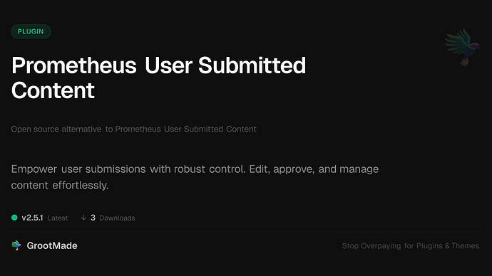 Prometheus User Submitted Content