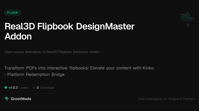 Real3D Flipbook DesignMaster Addon
