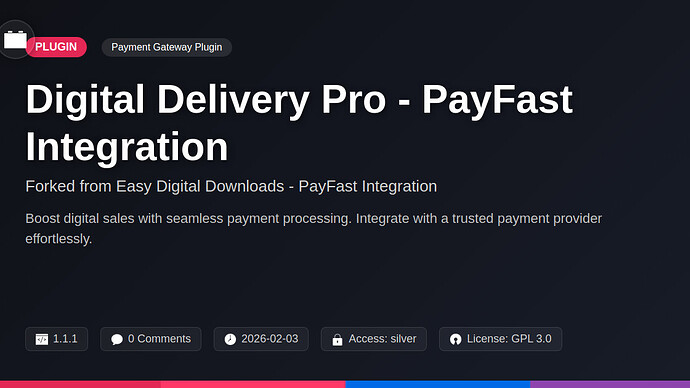 Awesome Downloads - PayFast Integration