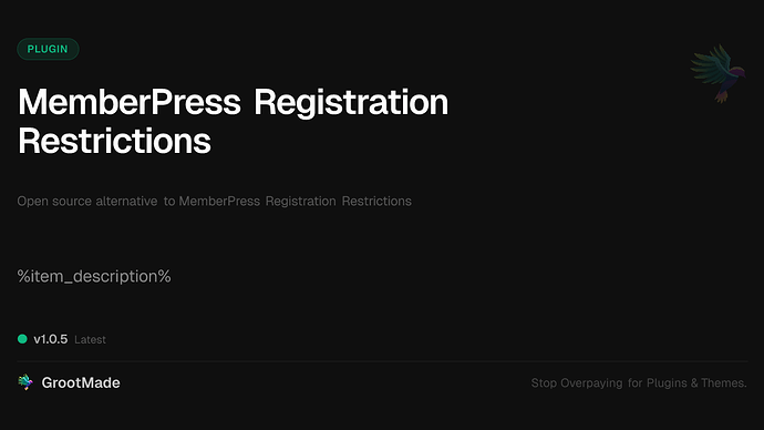 MemberPress Registration Restrictions